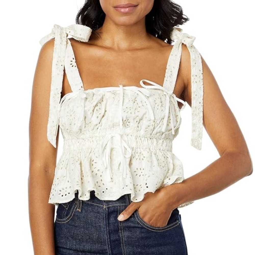 ANTHROPOLOGIE EN SAISON  Portia eyelet top large
